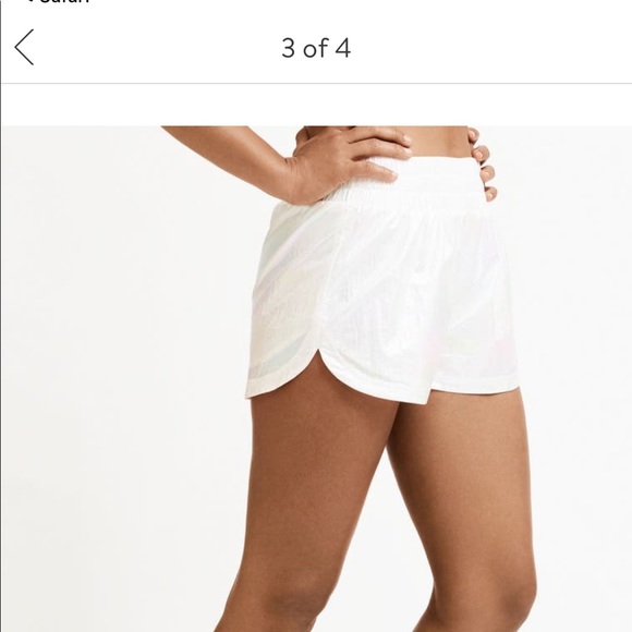 🟢 New K Swiss Iridescent White Shorts Eleven Venus Williams S Lined - Picture 2 of 9